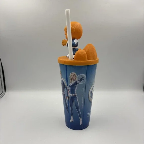 Marvel Fantastic Four The Thing 32oz Blue Movie Theater Plastic Tumbler Cup - Picture 2 of 10
